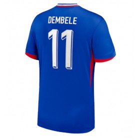 Frankrike Ousmane Dembele #11 Hemmakläder EM 2024 Kortärmad